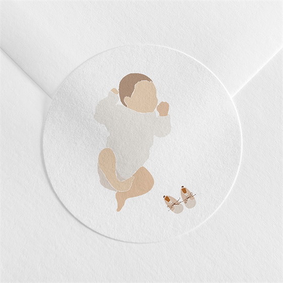 Sticker naissance petit bébé