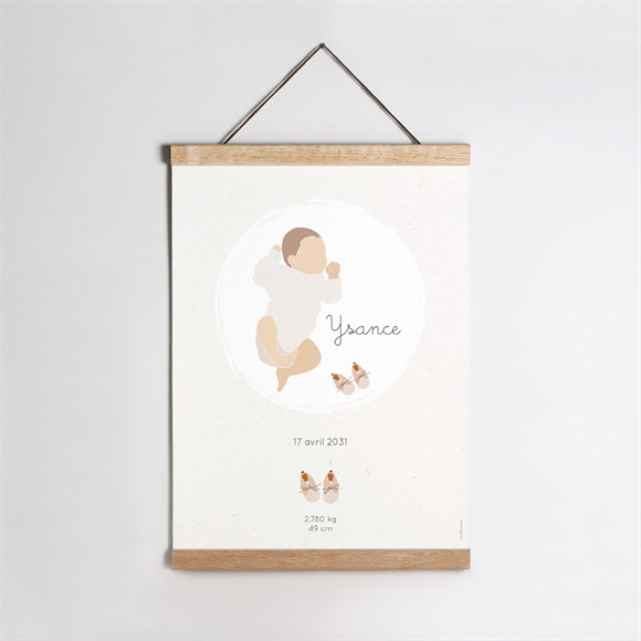 Affiche naissance Petit bébé réf.N260203