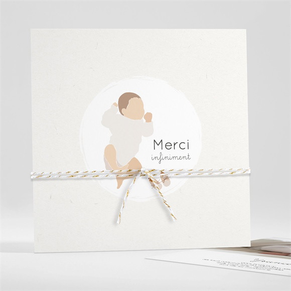 Remerciement naissance Petit bébé réf.N351472