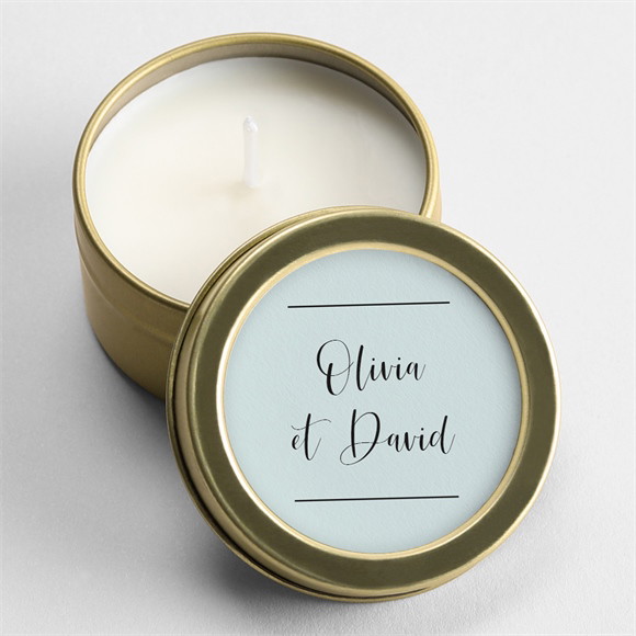 Bougie mariage So Vinyle or réf.N3601753