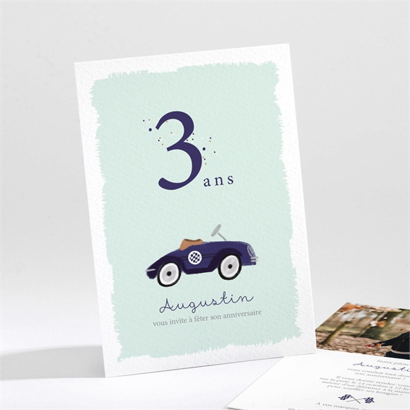 Invitation anniversaire Voiture réf.N211615
