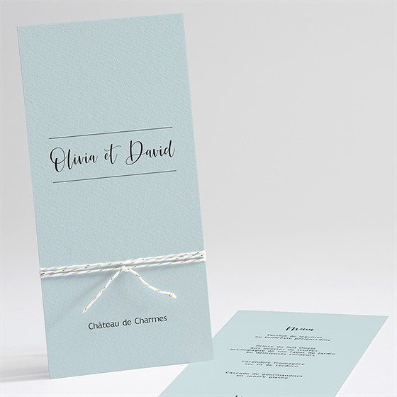 Menu mariage so vinyle