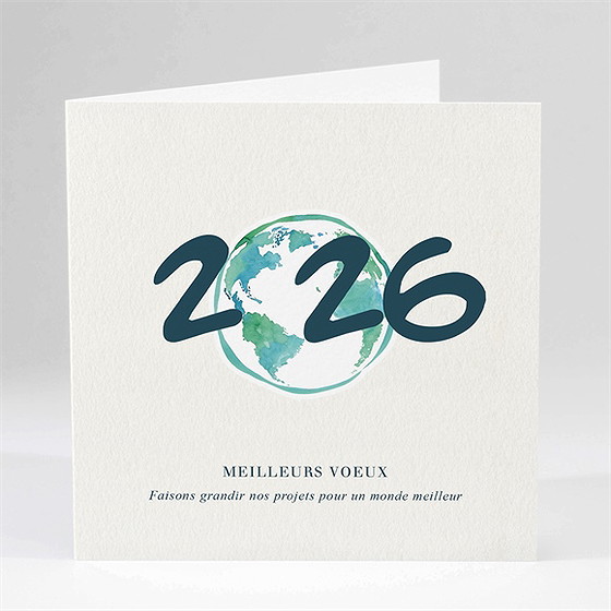 Carte de voeux notre planète