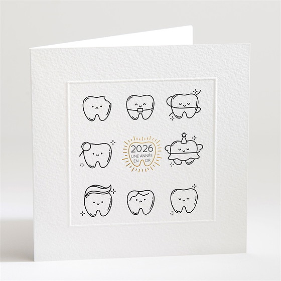 Carte de voeux dentiste original