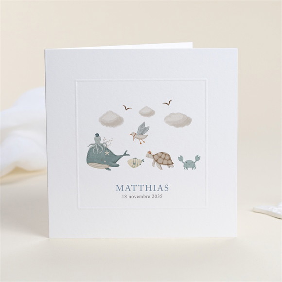 Faire-part naissance Mer réf.N451507