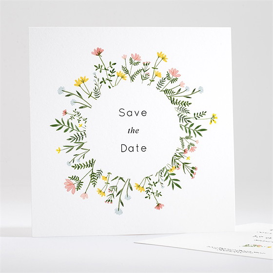Save the Date mariage joie champetre