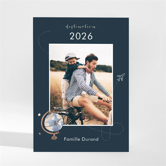 Carte de voeux Passeport Belle Année magnet réf.N210200