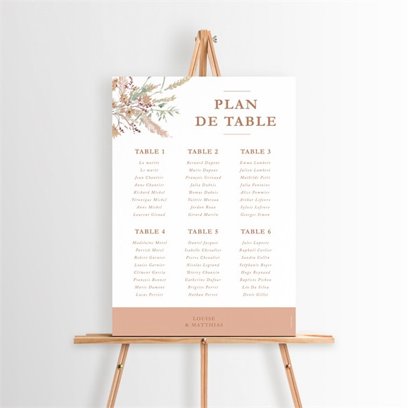 Plan de table mariage Douceur Estivale réf.N260207