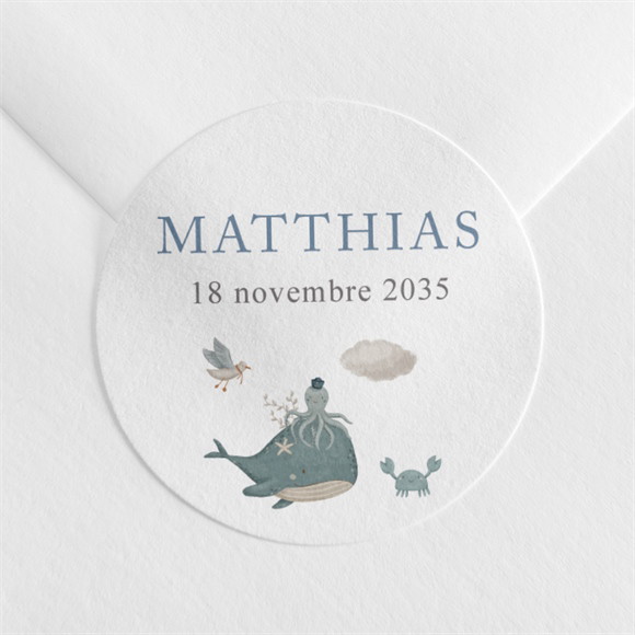 Sticker naissance Mer réf.N3601784