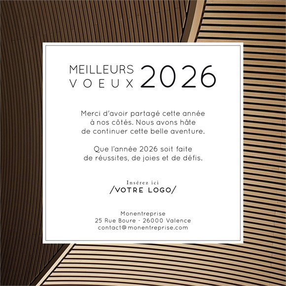 Carte de voeux virtuelle image entreprise Architecte design réf.ECARD_006