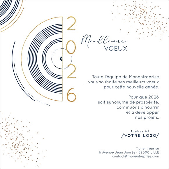 Carte de voeux virtuelle image entreprise Design graphique réf.ECARD_008