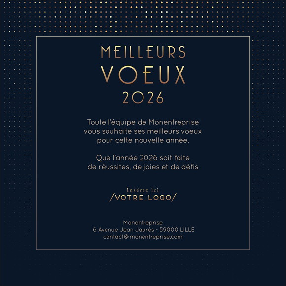 Carte de voeux virtuelle image entreprise Scintillante réf.ECARD_011