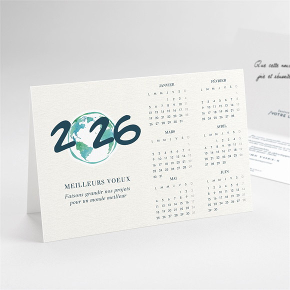 Carte de voeux Notre planète calendrier réf.N41132