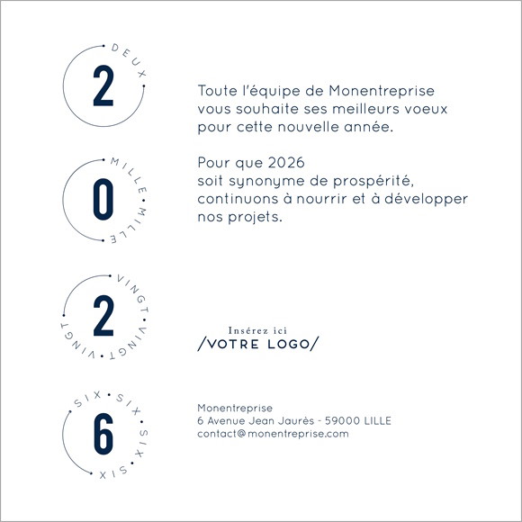 Carte de voeux virtuelle image entreprise Design entreprise réf.ECARD_019