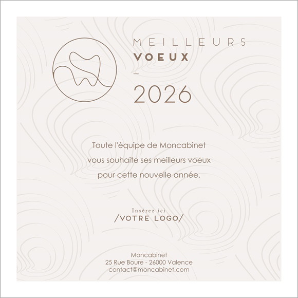 Carte de voeux virtuelle image entreprise Dentiste réf.ECARD_020