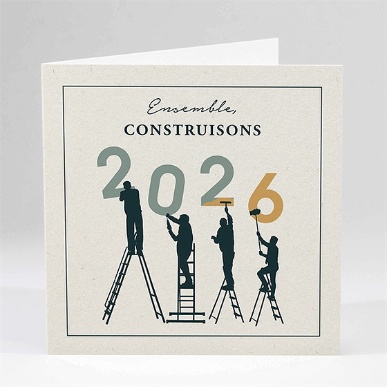 Carte de voeux artisan