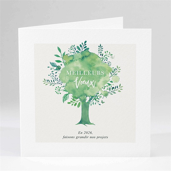 Carte de voeux jardinier