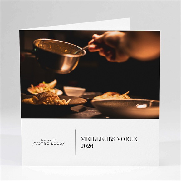 Carte de voeux Restaurant réf.N451536