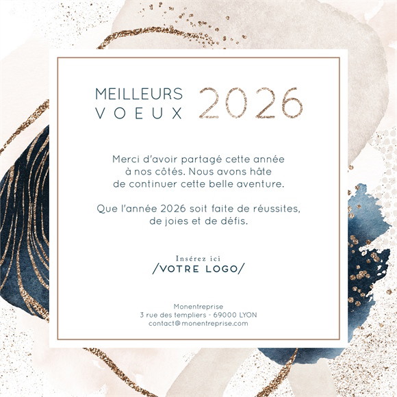 Carte de voeux virtuelle image entreprise Design inspiration réf.ECARD_041