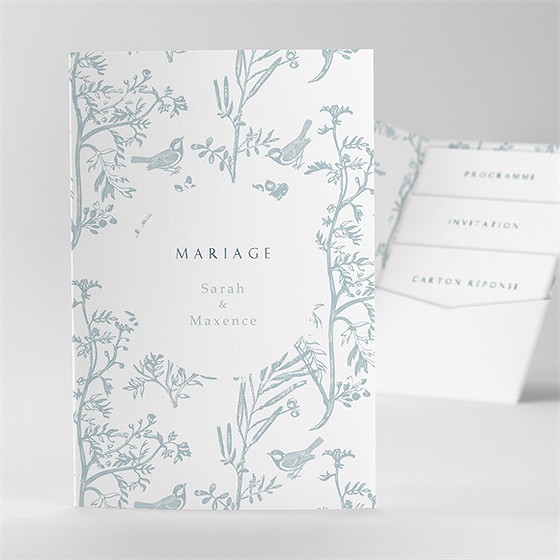 Faire-part mariage jouy exclusif pocketfold