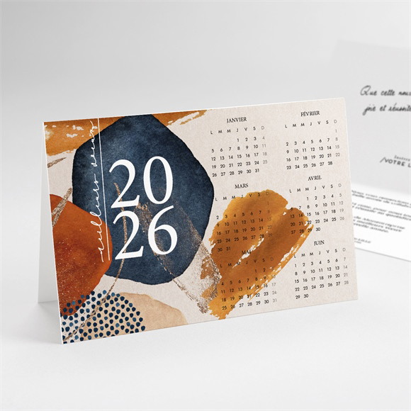 Carte de voeux Création pro calendrier réf.N41146