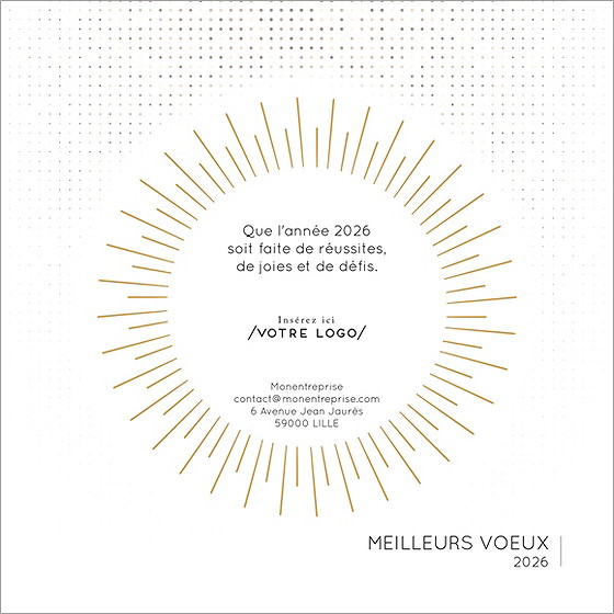 Carte de voeux virtuelle image entreprise logo