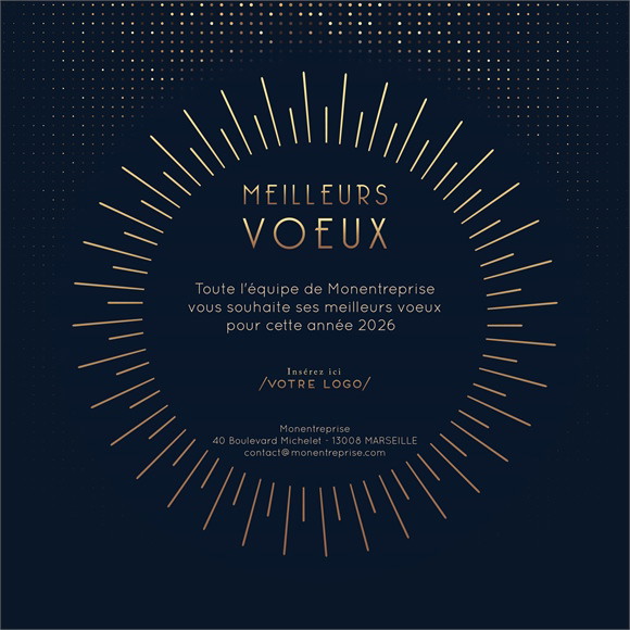 Carte de voeux virtuelle image entreprise Soleil réf.ECARD_044