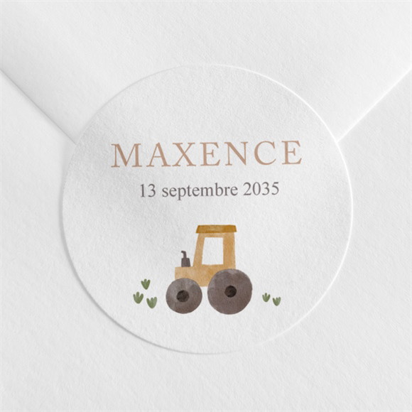 Sticker naissance Dans la ferme réf.N3601793