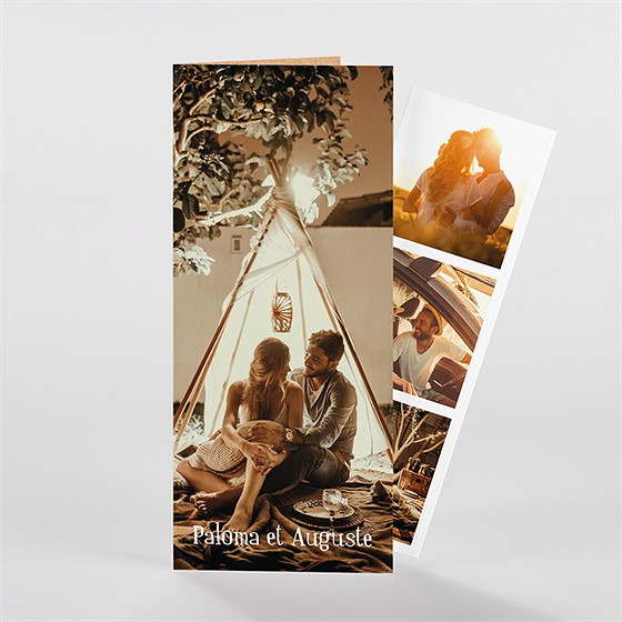 Faire-part mariage notre moment photomaton