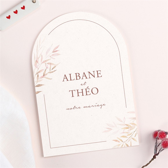 Faire-part mariage Poésie Boheme réf.N27101