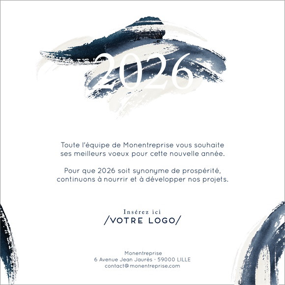 Carte de voeux virtuelle image entreprise Peinture réf.ECARD_052