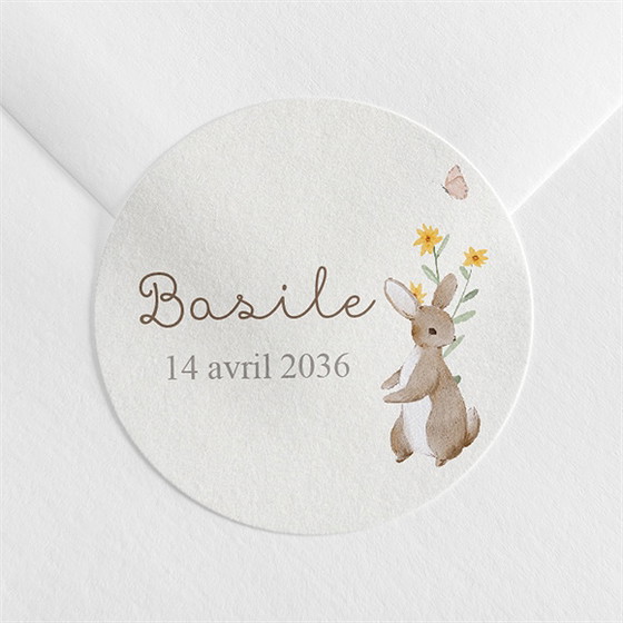 Sticker naissance la clé des champs