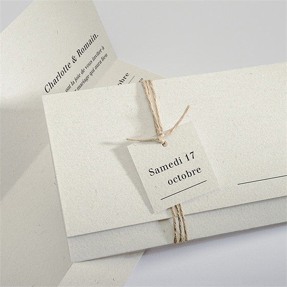 Faire-part mariage absolument pochette