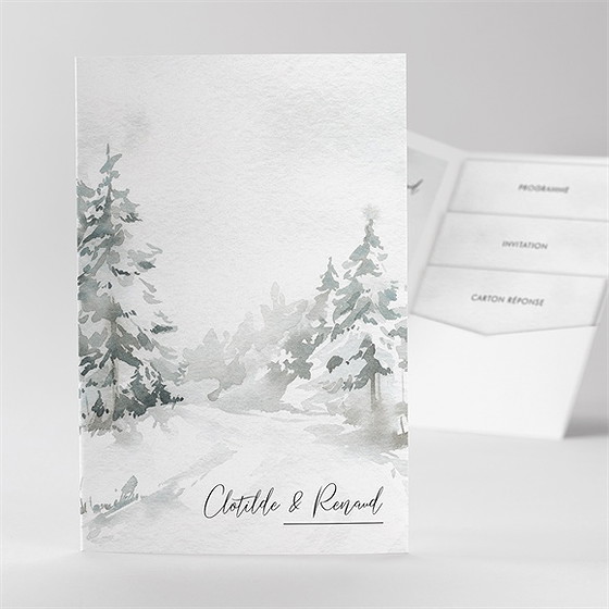 Faire-part mariage montagnes