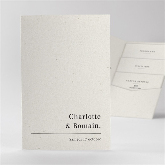 Faire-part mariage Absolument pocketfold réf.N84169