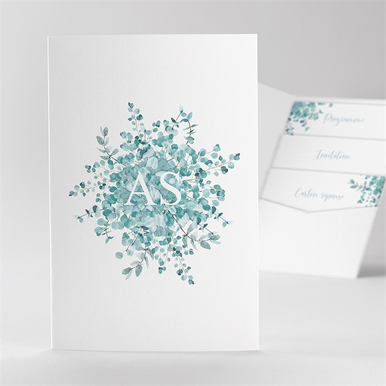 Faire-part mariage tourbillonnant pocketfold