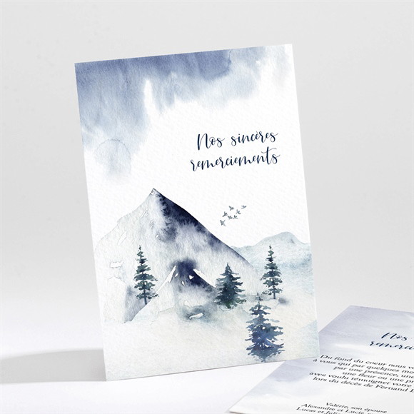 Remerciement décès Immensité réf.N211623