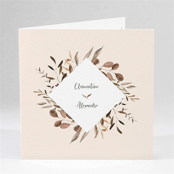 Faire-part mariage virevoltant