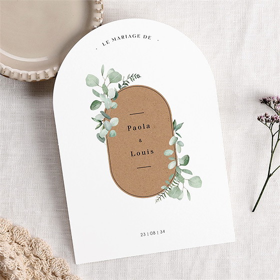 Faire-part mariage encapsulés