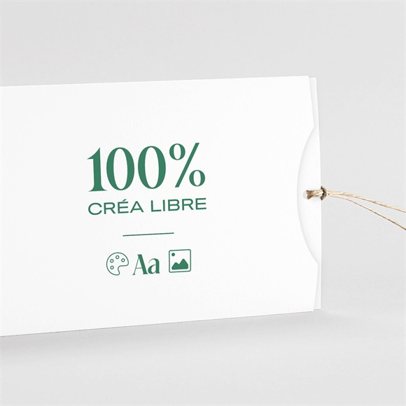 Faire-part mariage Vierge pochette duo réf.N85107