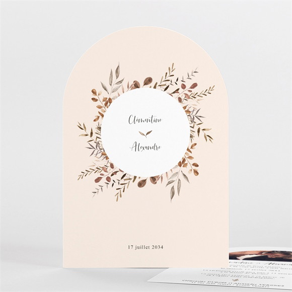 Faire-part mariage Virevoltant Arche réf.N27109