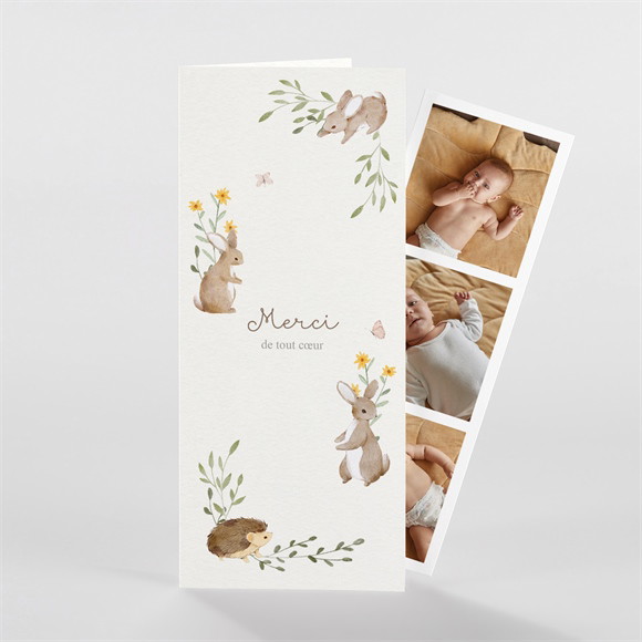 Remerciement naissance La Clé des Champs réf.N981193