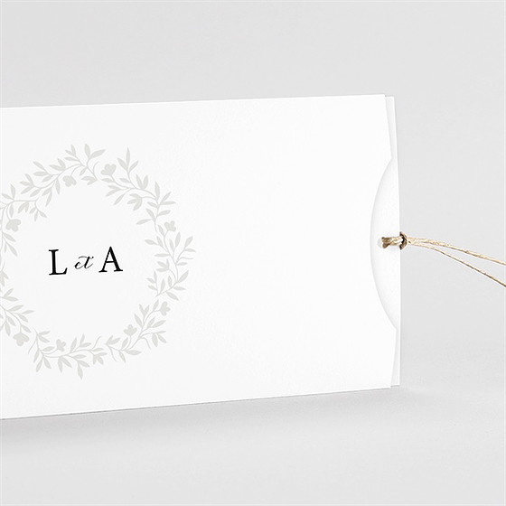 Faire-part mariage sublime pochette duo