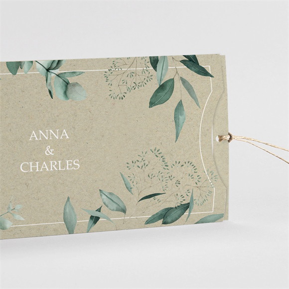 Faire-part mariage Intimité pochette duo réf.N85110