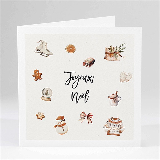 Carte de voeux boule à neige