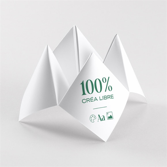 Carte de voeux Vierge 100% crea cocotte réf.N330113