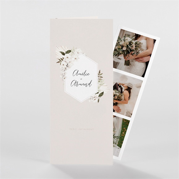 Remerciement mariage Orchidées réf.N981198