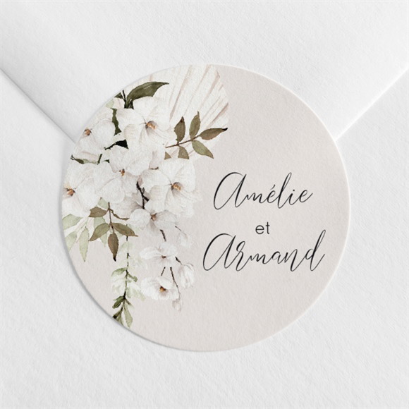 Sticker mariage Orchidées réf.N3601803