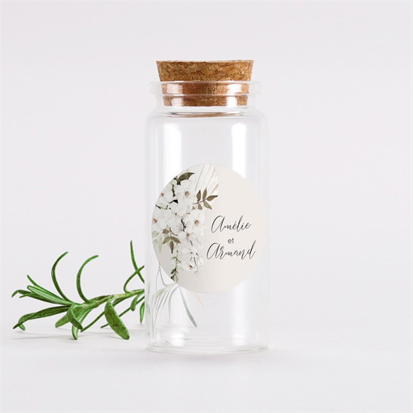 Mignonette mariage Orchidées sticker réf.N3601806