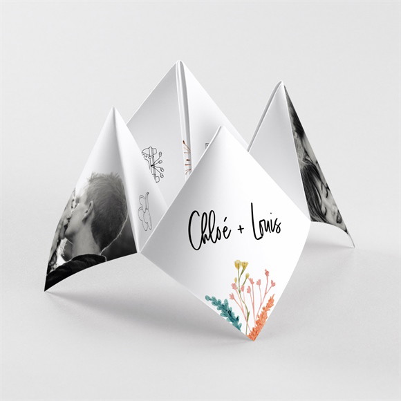 Faire-part mariage Art Champêtre cocotte réf.N330115